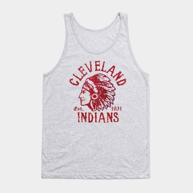 Cleveland Indians (NFL) Tank Top by MindsparkCreative
